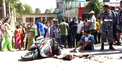 ट्रकको ठक्करले चौधरीको घटनास्थलमै ज्यान गयो