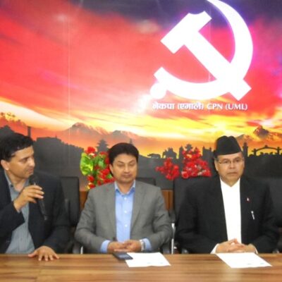 एमालेले ३१ विभागलाई पूर्णता दियो, १ मा थारु , १ मा मधेसी र १० मा जनजाति प्रमुख