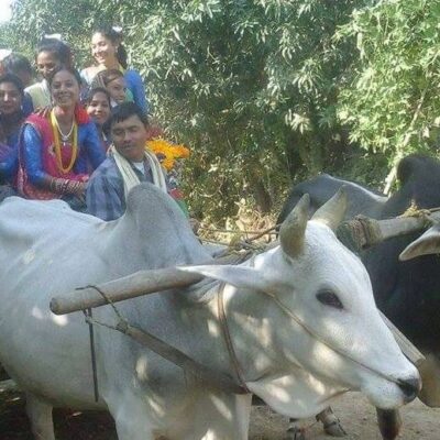 सैतिसहजार पर्यटकले कैलालीको भादागाउँ होमस्टे अवलोकन गरे