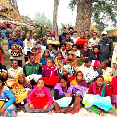 दानुफाँटास्थित मुक्त कमैया शिविरमा २५ हजारको कम्बल वितरण