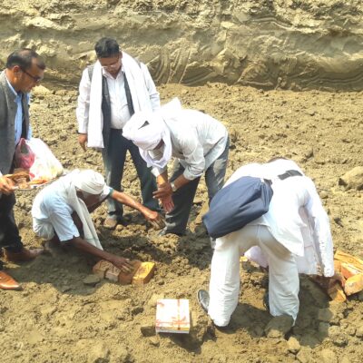 चित्तवनमा थारु कल्याणकारिणीसभा भवनको भयो शिलान्यास