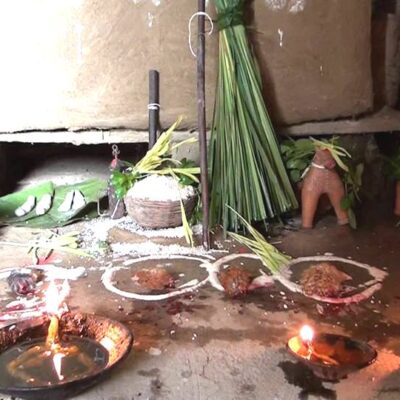 थारु गाउँघरमा दशैंको शुरुवात, ‘आज पैनस्टोपी धुने भोली ढिक्रहुवा’