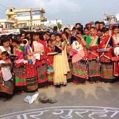 काठमाडौंमा बसोबास गर्ने थारुले विहिबार भृकुटीमण्डपमा गुरही मनाउने