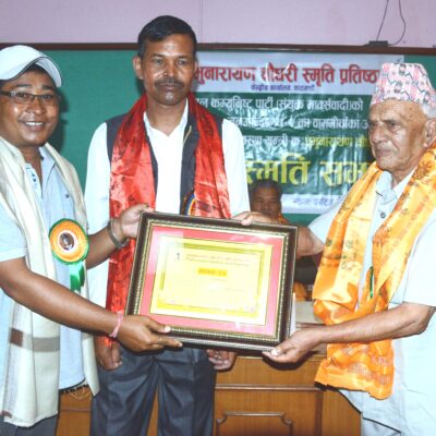 दुई थारु पत्रकारसहित पाँच जना लाई प्रभुनारायण स्मृति सम्मान