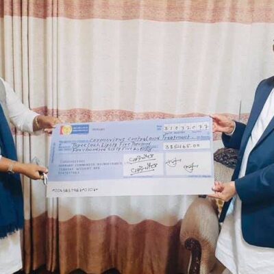 फरवार्ड संस्थाले गर्यो कोभिड १९ कोषमा १३ लाख ८५ हजार रुपियाँ सहयोग